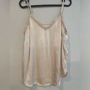 Anthropologie satin‎ and lace camisole S